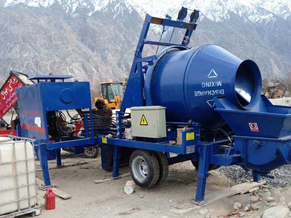 ABJZ40C diesel portable concrete pump mixer