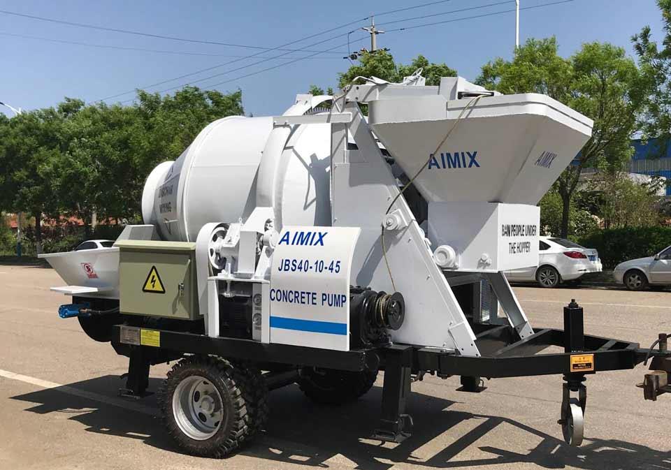 ABJZ40D electric concrete mixer pump