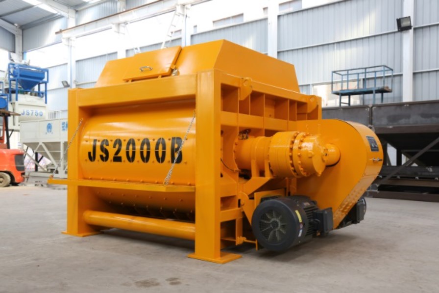 Twin Shaft Concrete Mixer Machine