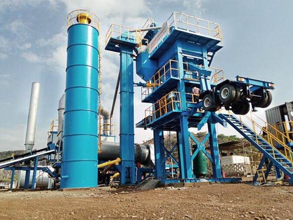 ALYQ120 mobile asphalt batch mix plant