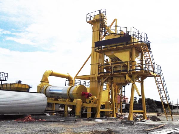 ALYQ80 mobile asphalt batch mix plant