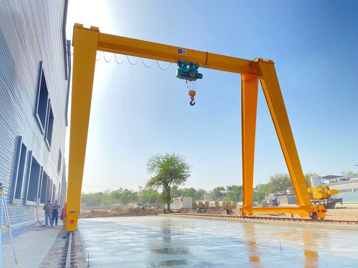 single girder ourdoor crane