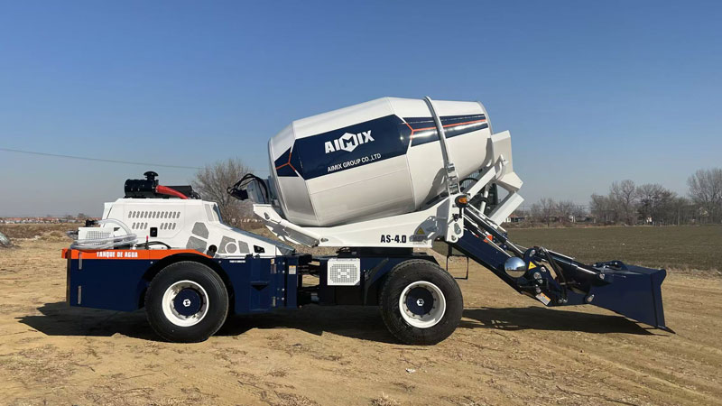 Self Loading Concrete Mixer for Construction Projects
