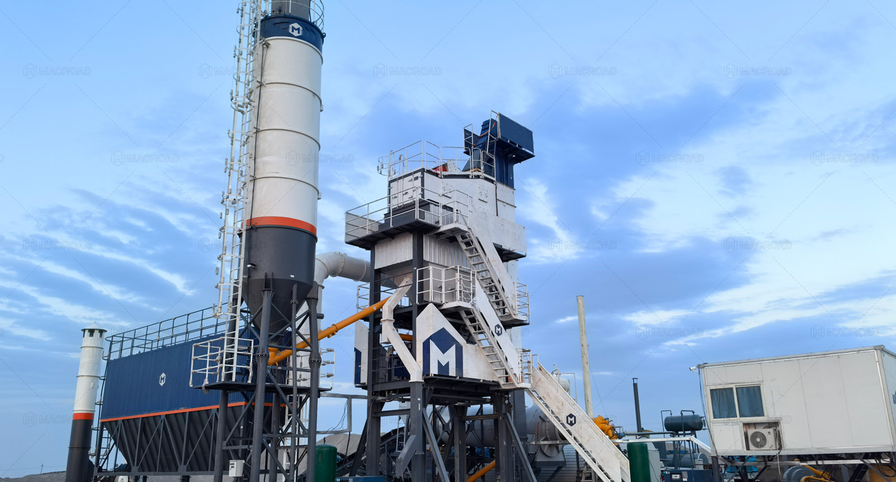 ALQ80 80tph batch asphalt plant project in Batken