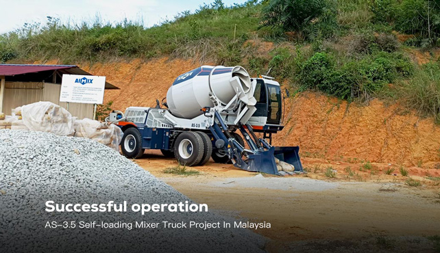 Aimix Concrete Mixer for Housing Construction Project in Malaysia